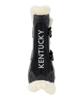 Kentucky Horsewear Vegan Sheepskin Bamboo Tendon Boots, Black