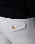 Dada Sport Capitol Mens Knee Grip Breeches, White
