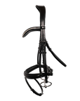 Montar Fair Snaffle Bridle with Removable Flash, Black