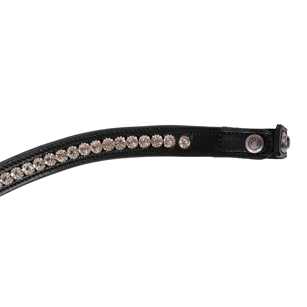 Montar Fair Snaffle Bridle with Removable Flash, Black