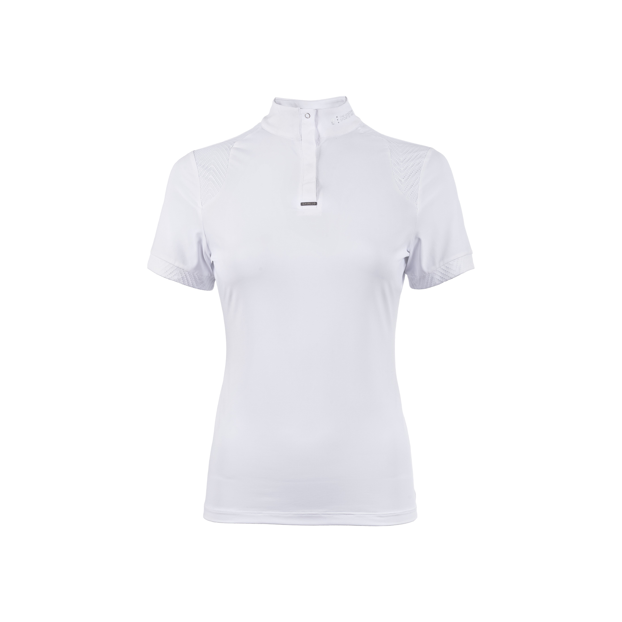Cavallo Ladies Short Sleeve Competition Shirt, White