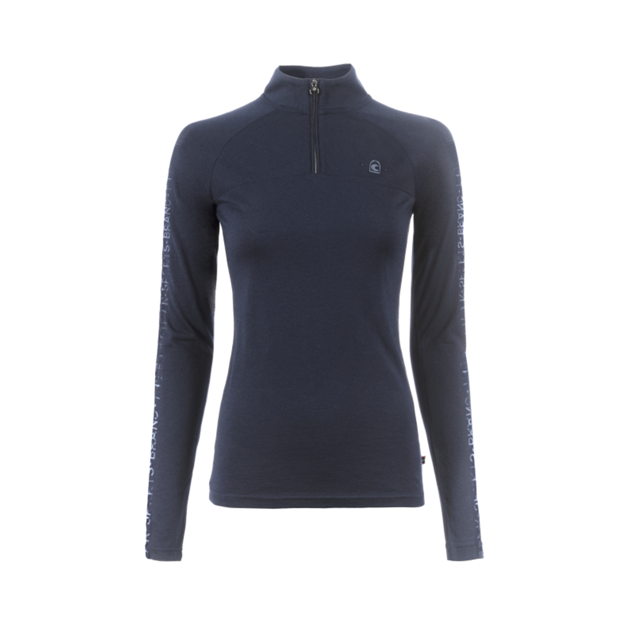 Cavallo CavalMADINA Ladies Long Sleeve Merino Wool Top, Dark Blue