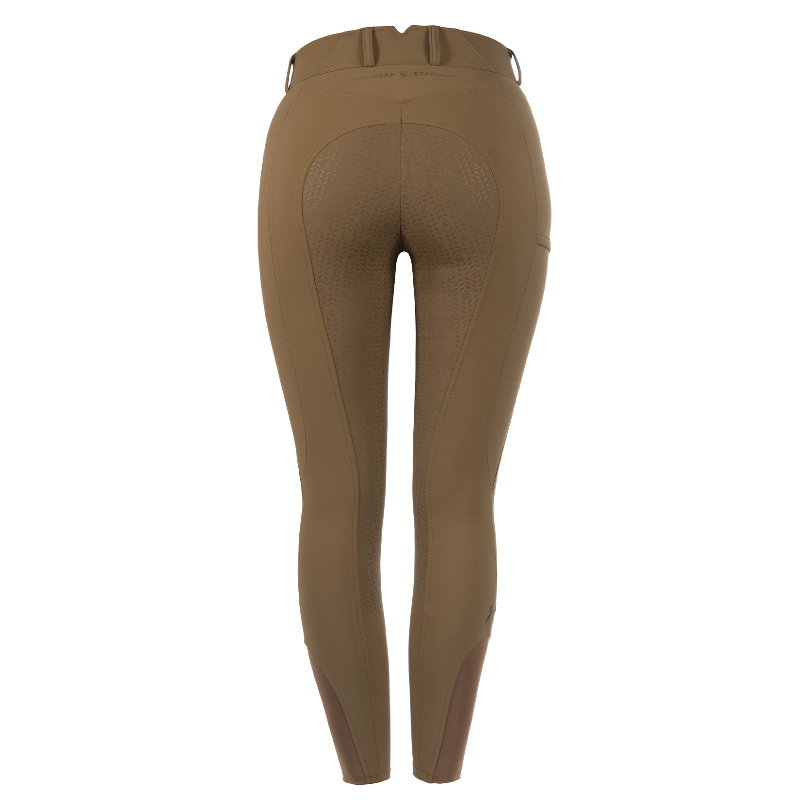 Cavallo CavalCARRIE Ladies Mid Rise Full Grip Breeches, Dark Caramel