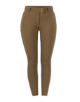 Cavallo CavalCARRIE Ladies Mid Rise Full Grip Breeches, Dark Caramel