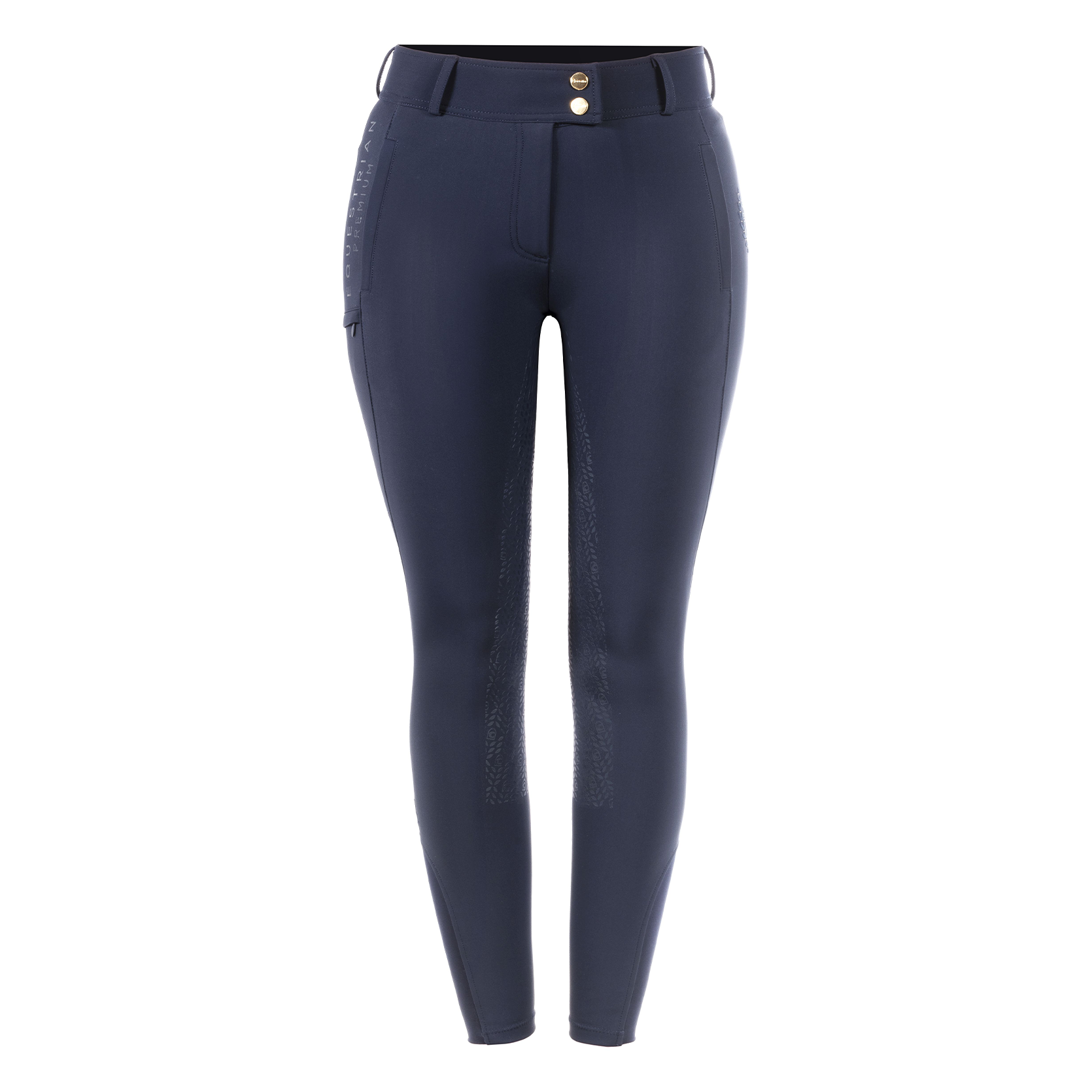 Cavallo CavalCARRIE Ladies Mid Rise Full Grip Breeches, Night Shadow