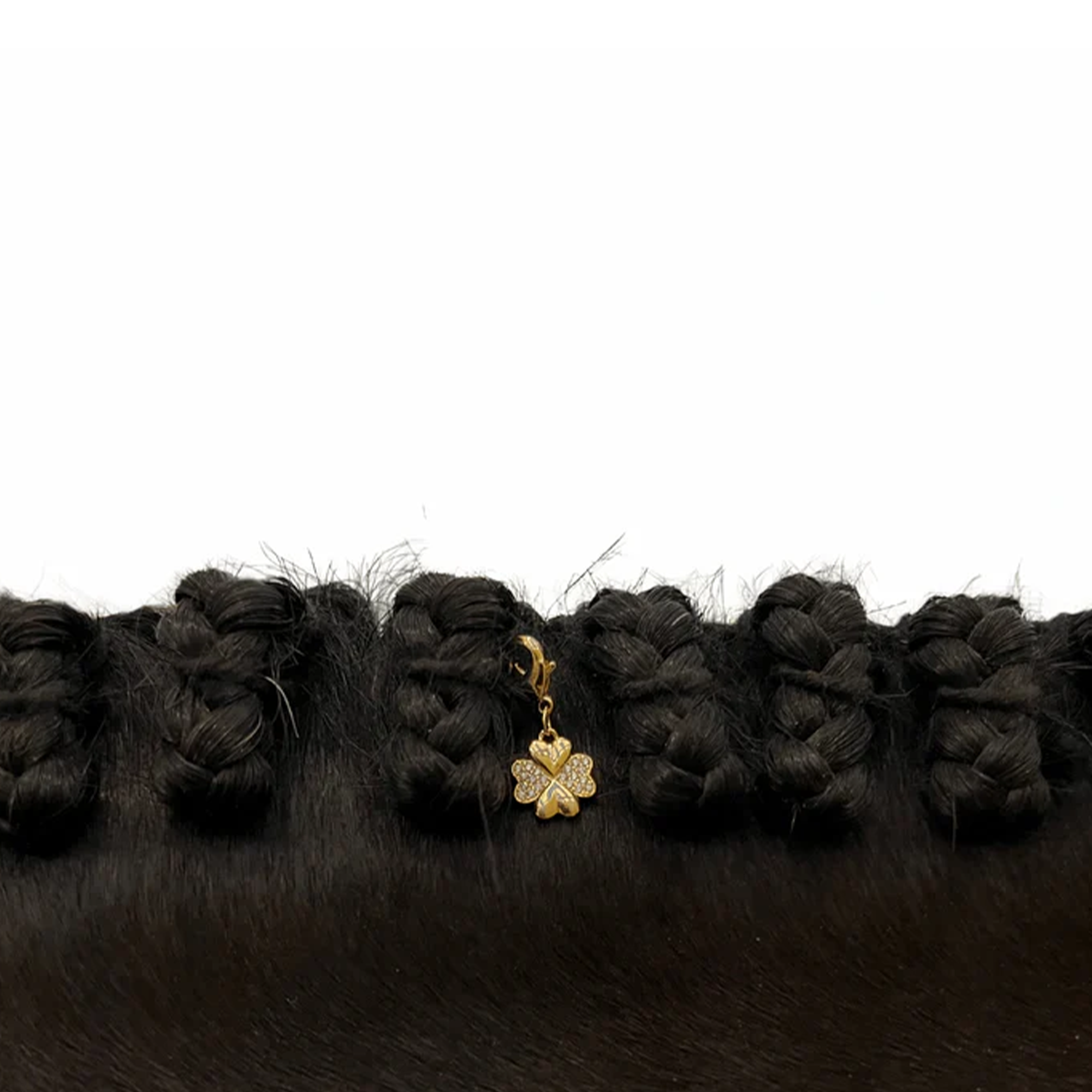 Dubois Cheval Lucky Clover Gold Braid Charm