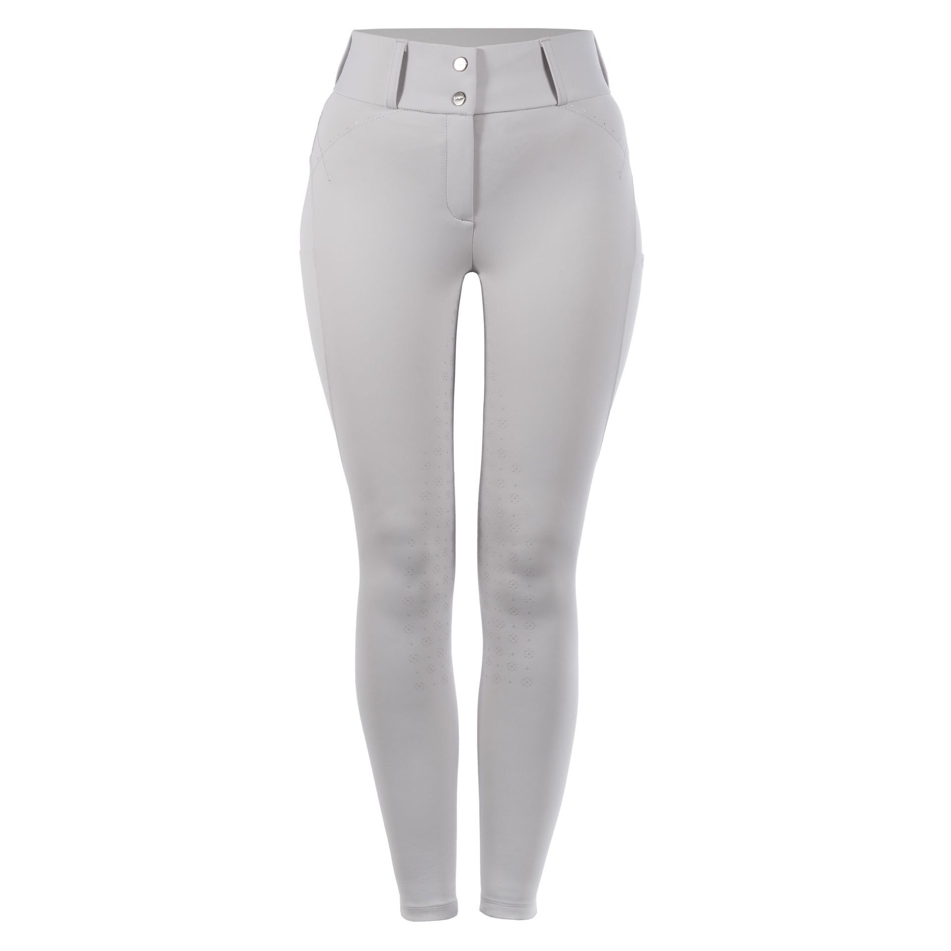 Cavallo CavalCANDERA Ladies High Rise Full Grip Breeches, Pearl Gray