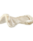 Acavallo CC Therapeutic Gel Non Slip Pad with Sheepskin, Transparent/Natural