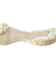 Acavallo CC Therapeutic Gel Non Slip Pad with Sheepskin, Transparent/Natural