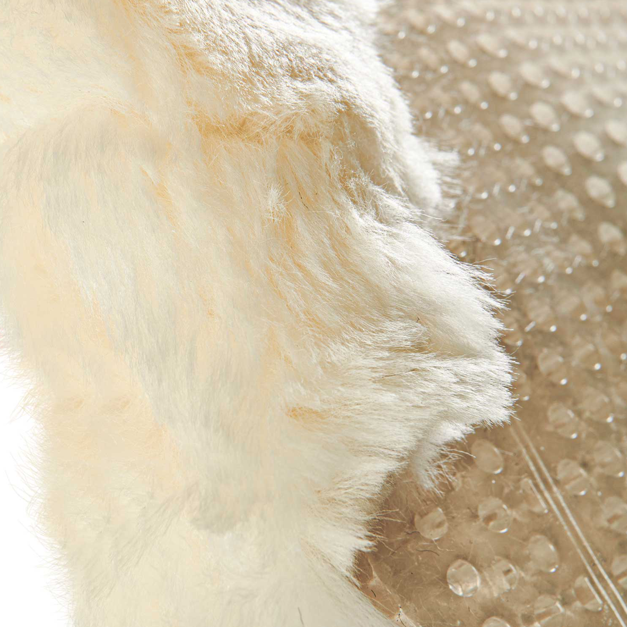 Acavallo CC Therapeutic Gel Non Slip Pad with Sheepskin, Transparent/Natural