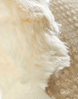 Acavallo CC Therapeutic Gel Non Slip Pad with Sheepskin, Transparent/Natural