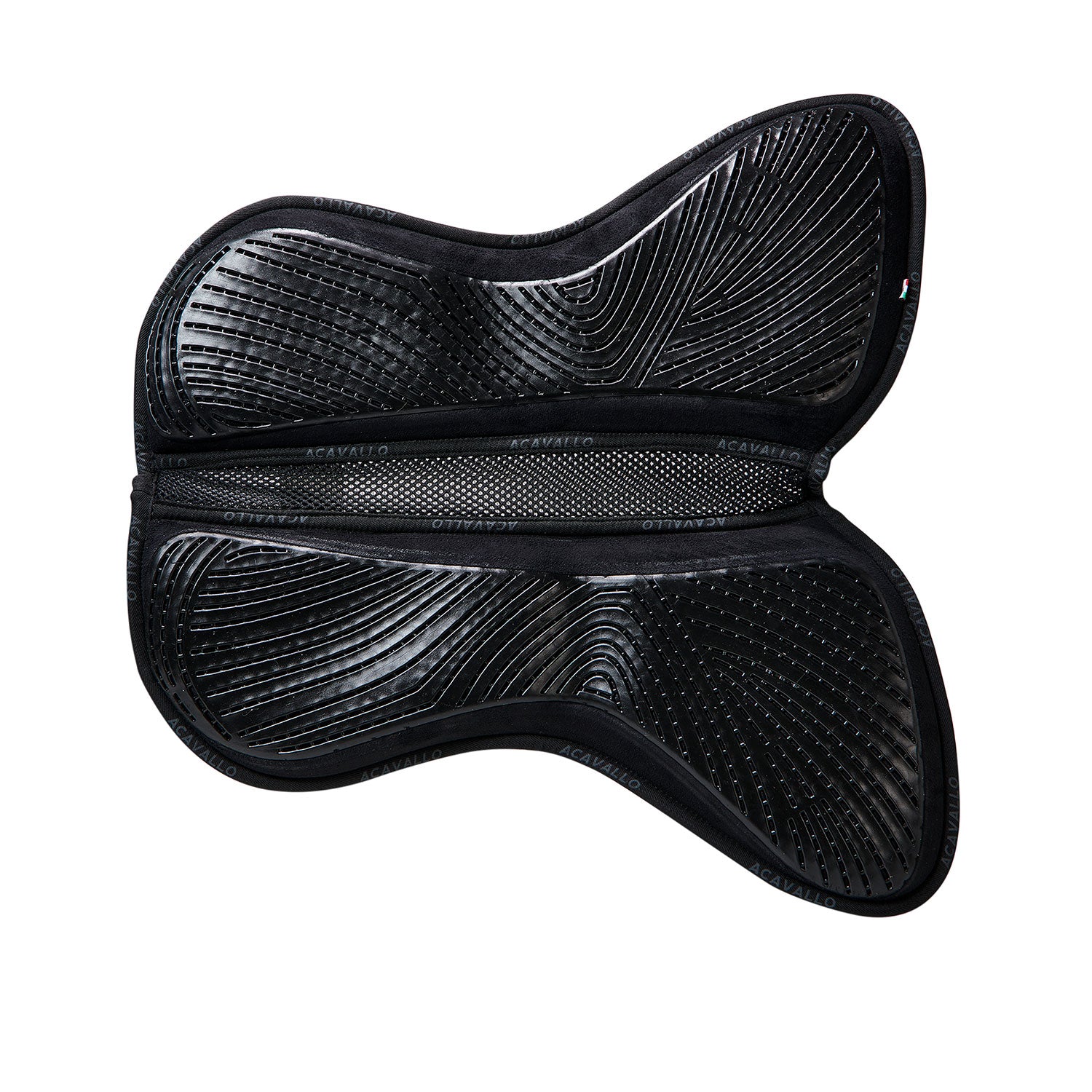 Acavallo 3D Spine Gel and Memory Foam CC Half Pad, Black