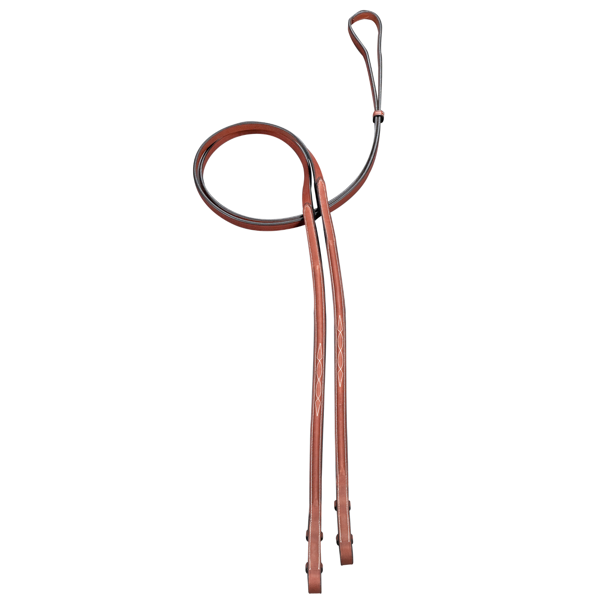 ADT Tack Imperial Curb Reins 1/2", Brown