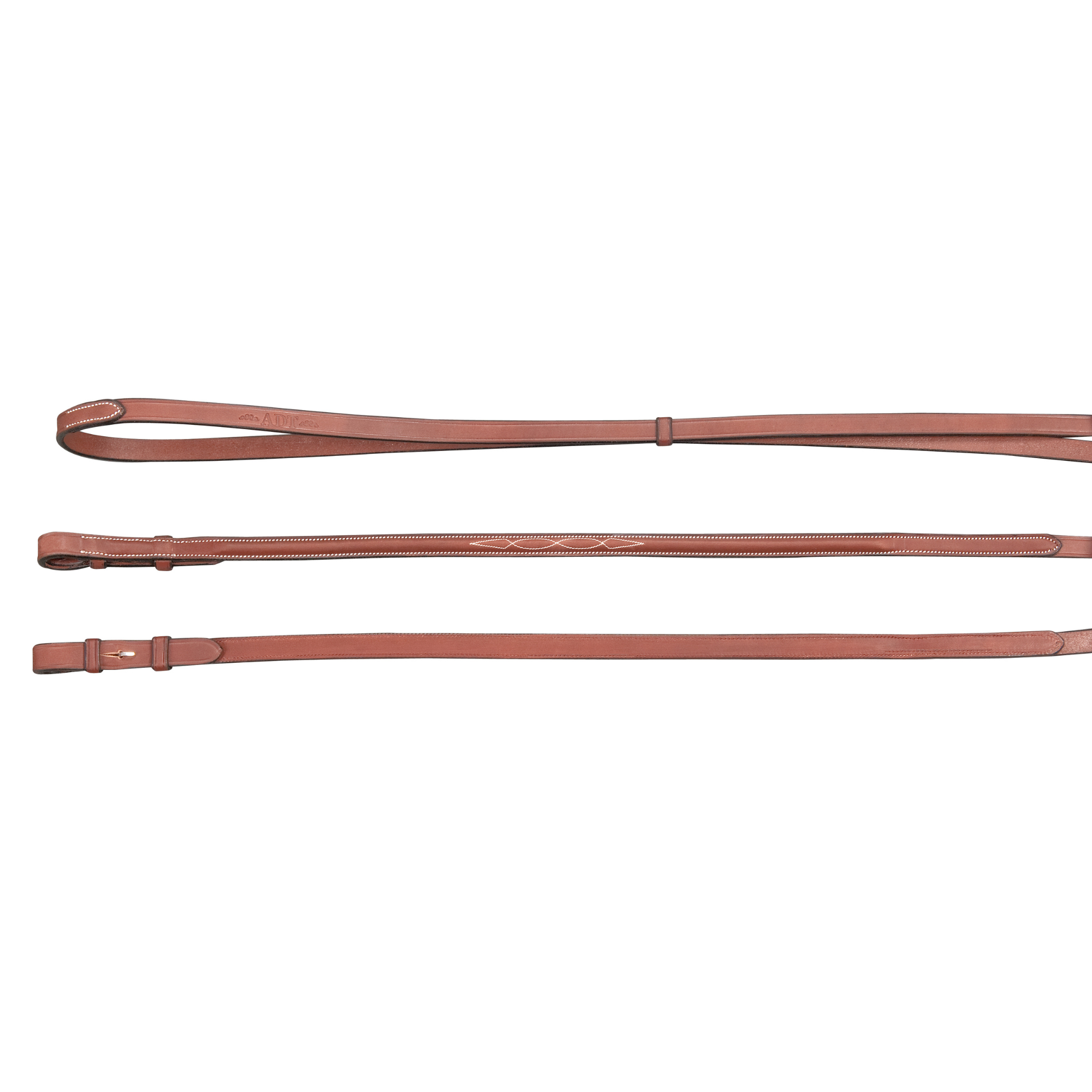 ADT Tack Imperial Curb Reins 1/2", Brown