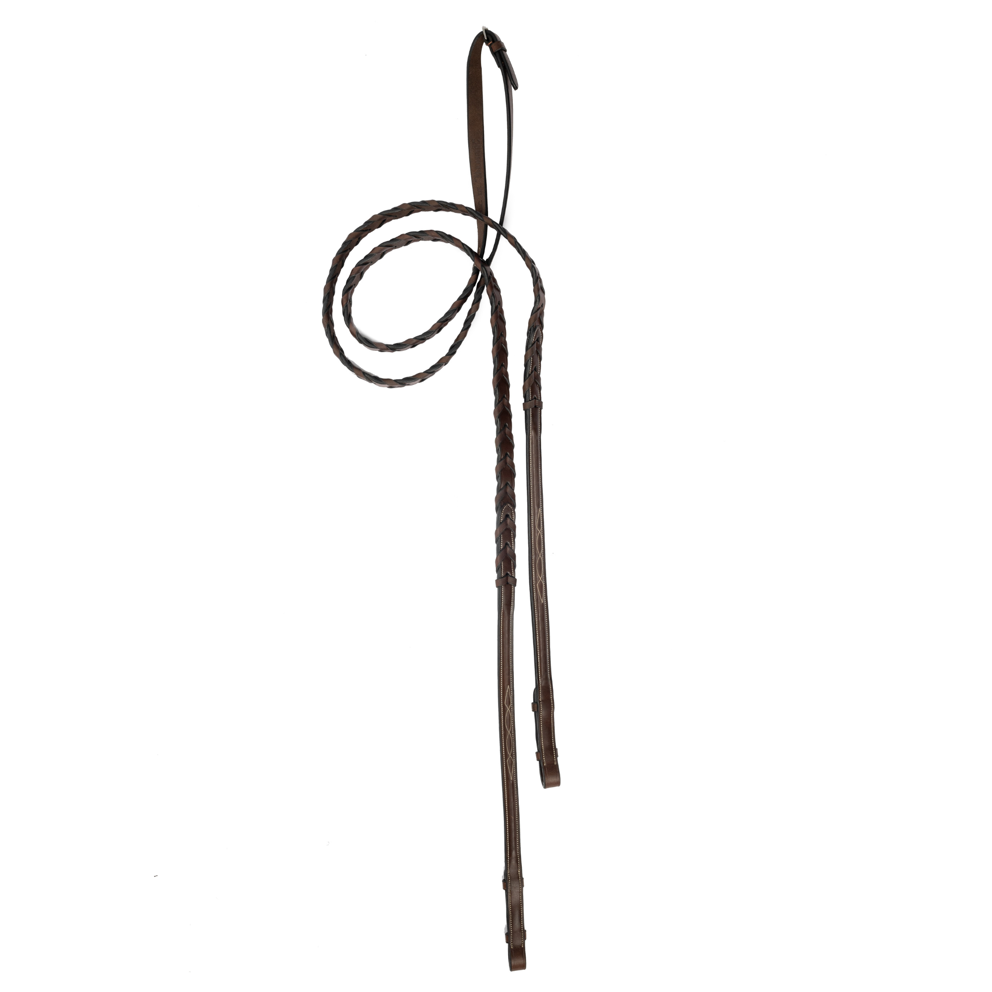 ADT Tack Imperial Laced Reins 1/2", Brown