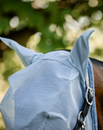Amigo Fly Mask, Heather Blue/Blue & Silver