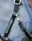 Amigo Fly Mask, Heather Blue/Blue & Silver