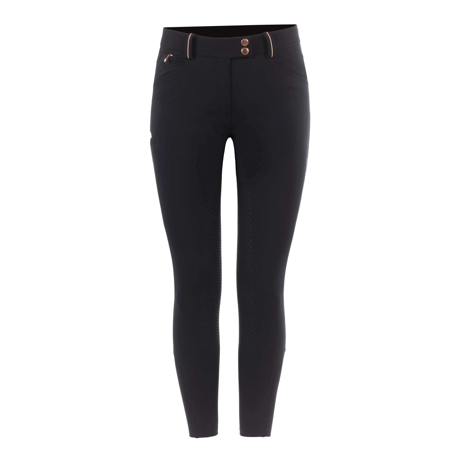 Cavallo Cheyenne Ladies Normal Rise Full Grip Breeches, Black