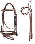 ADT Tack Starman Bridle With Reins, Brown