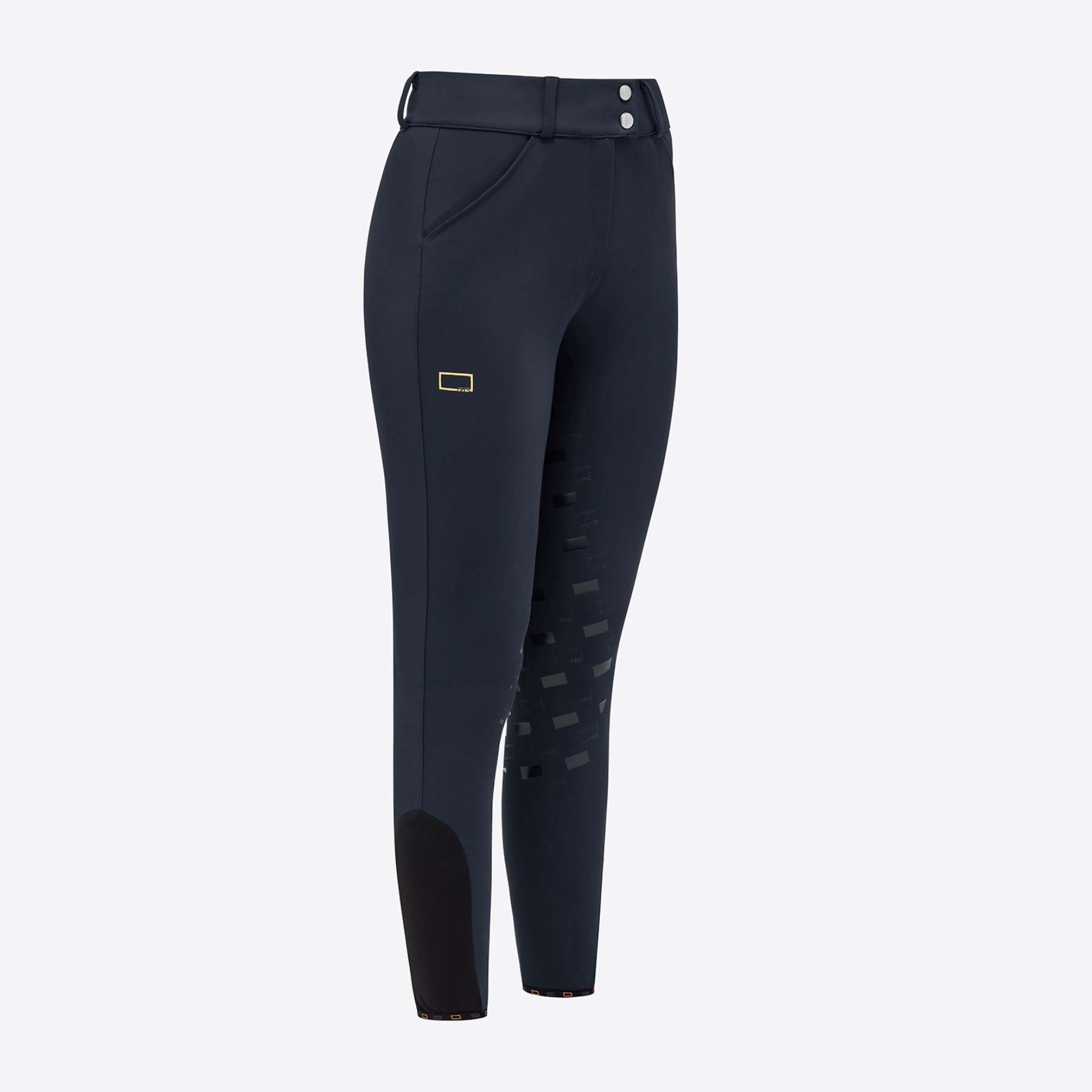 RG Ladies High Waist Full Grip Breeches, Navy