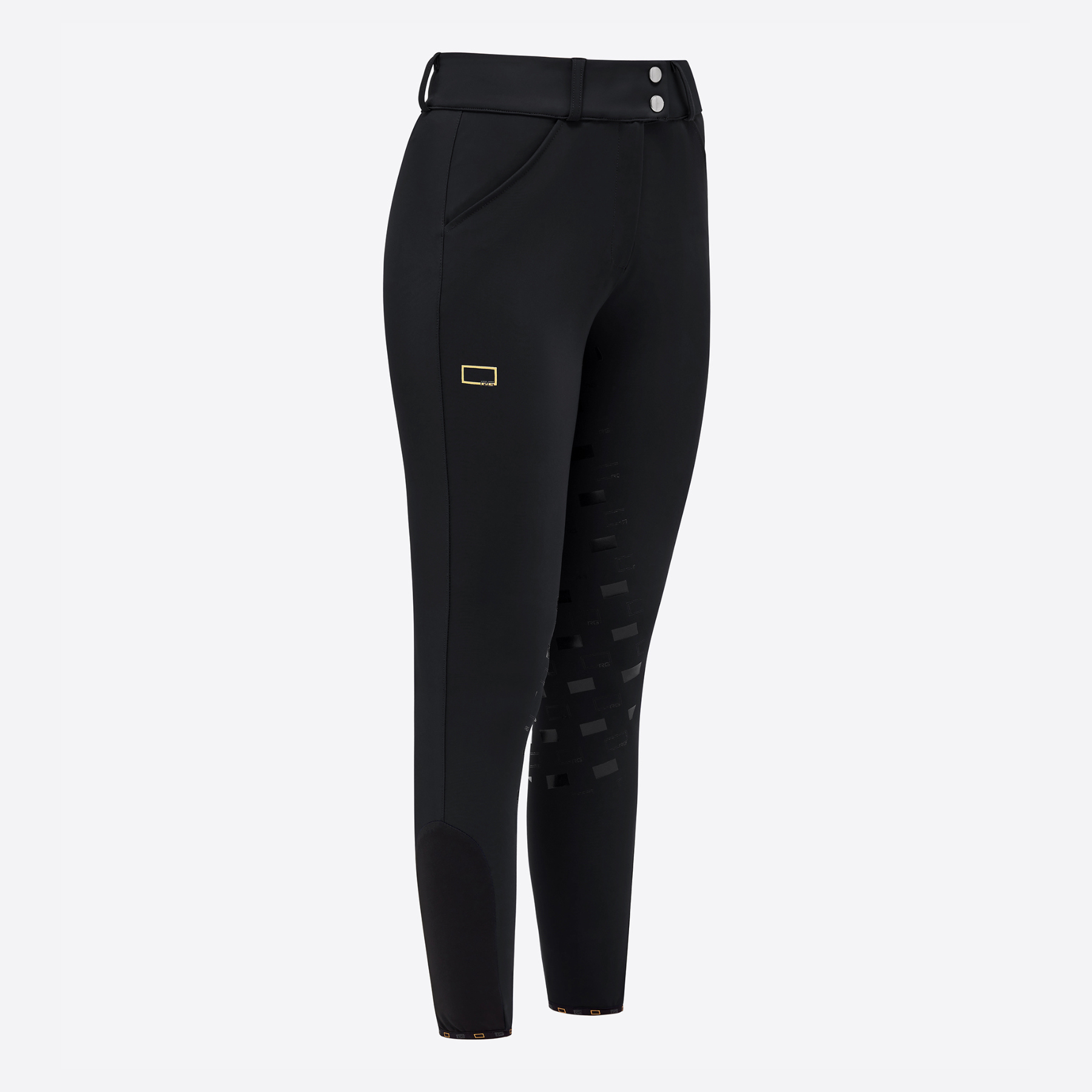 RG Ladies High Waist Full Grip Breeches, Black
