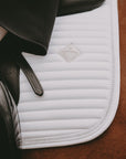 Kentucky Horsewear Saddle Pad Pearls Dressage White Edition