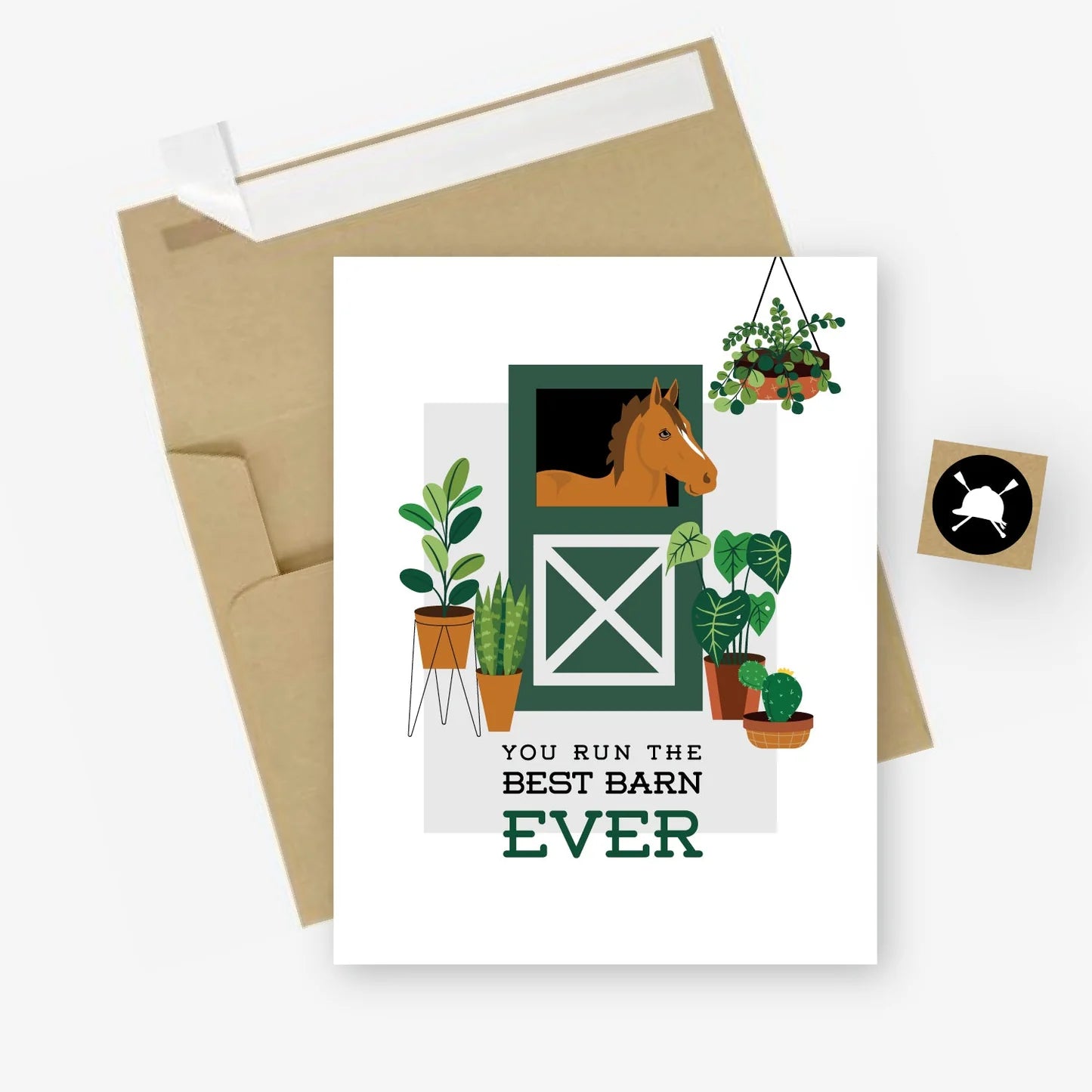 Hunt Seat Paper Co. Best Barn Ever Greeting Card