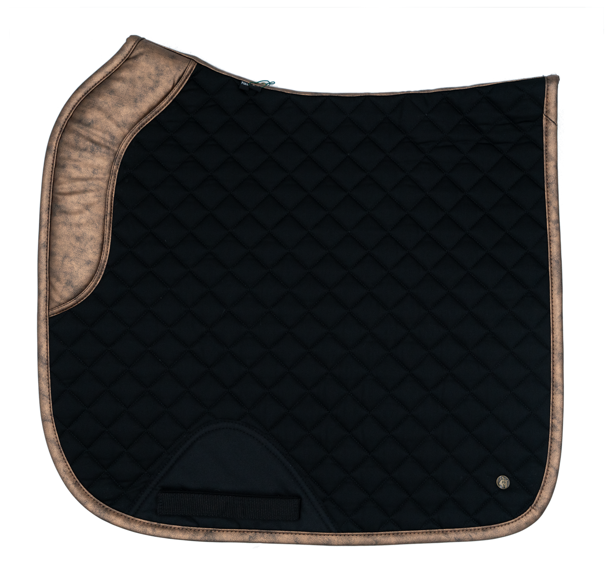 Sixteen Cypress Dressage Pad, Black & Gold Leaf