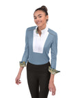 Chestnut Bay Sky Cool Liberty Ladies Show Shirt, Sky Blue