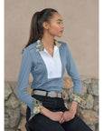 Chestnut Bay Sky Cool Liberty Ladies Show Shirt, Sky Blue