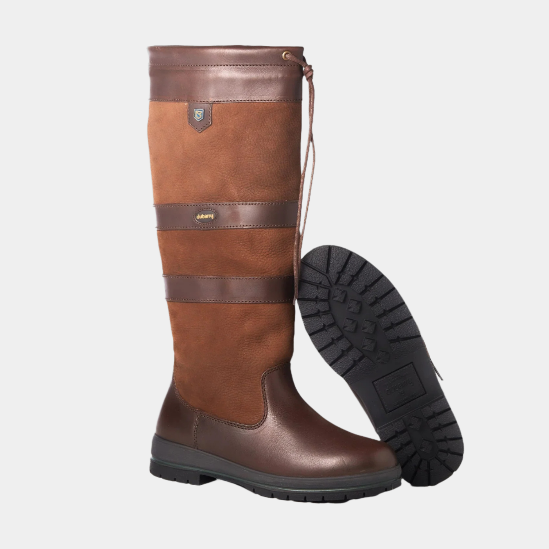 Dubarry Ireland Galway Ladies Waterproof Leather Country Boot in Walnut