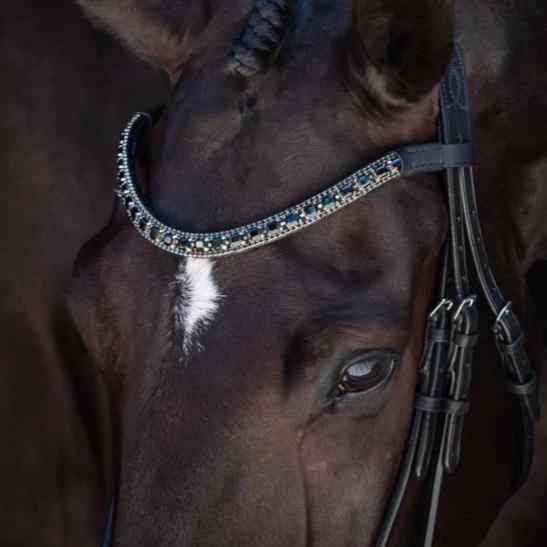 Lumiere Equestrian AUDREY Luxury Leather Double Bridle, Black