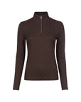 Cavallo CavalDarsha 1/4 Zip Training Shirt, Café Noir