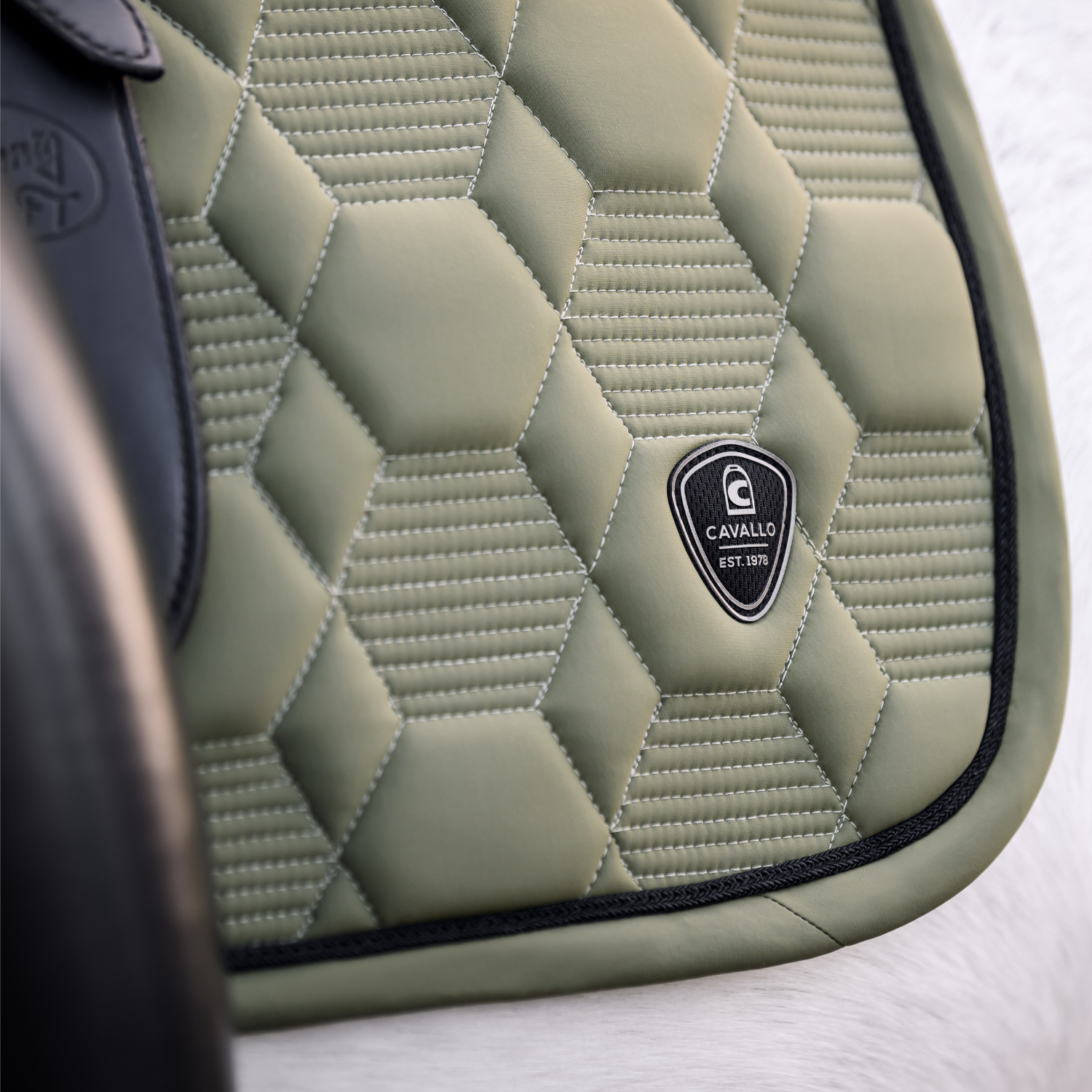 Cavallo CavalPino Jump Saddle Pad, Tea Leaf