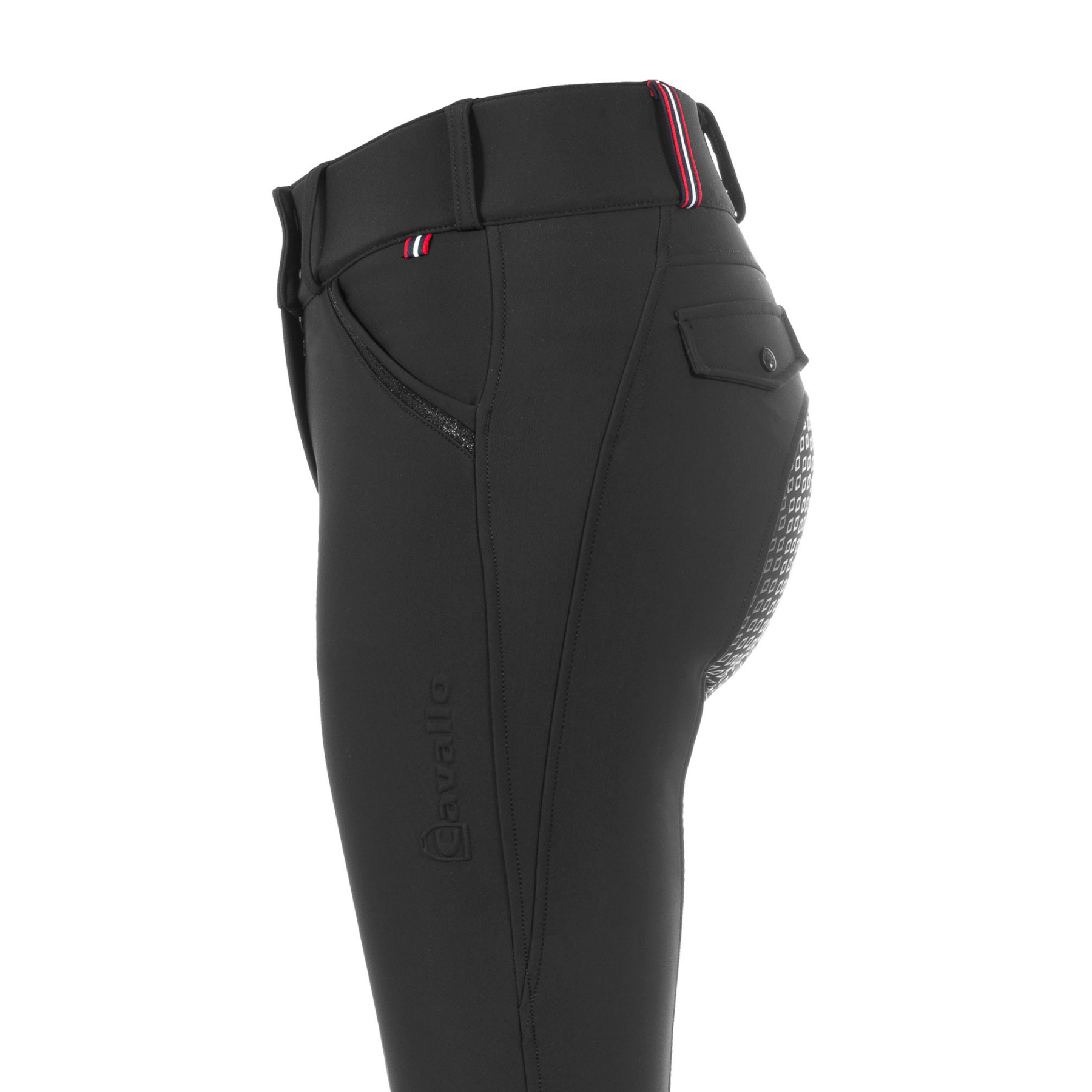 Cavallo CavalCalista Ladies Brushed Full Grip Breeches, Black