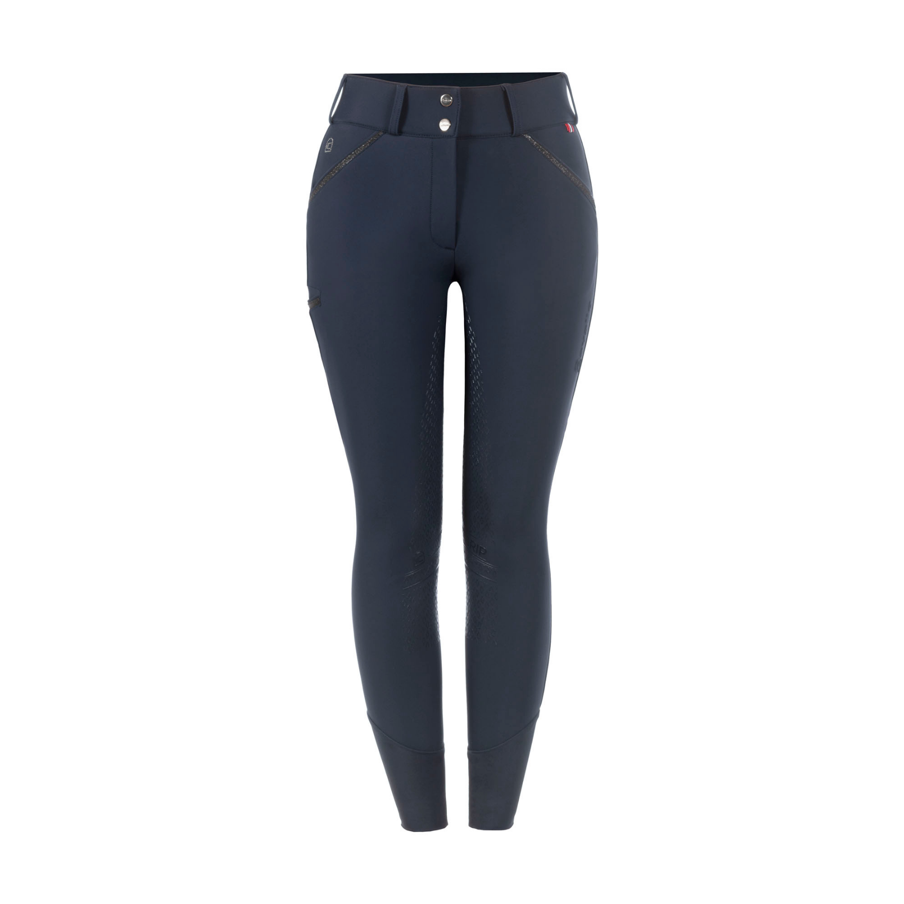 Cavallo CavalCalista Ladies Brushed Full Grip Breeches, Dark Blue