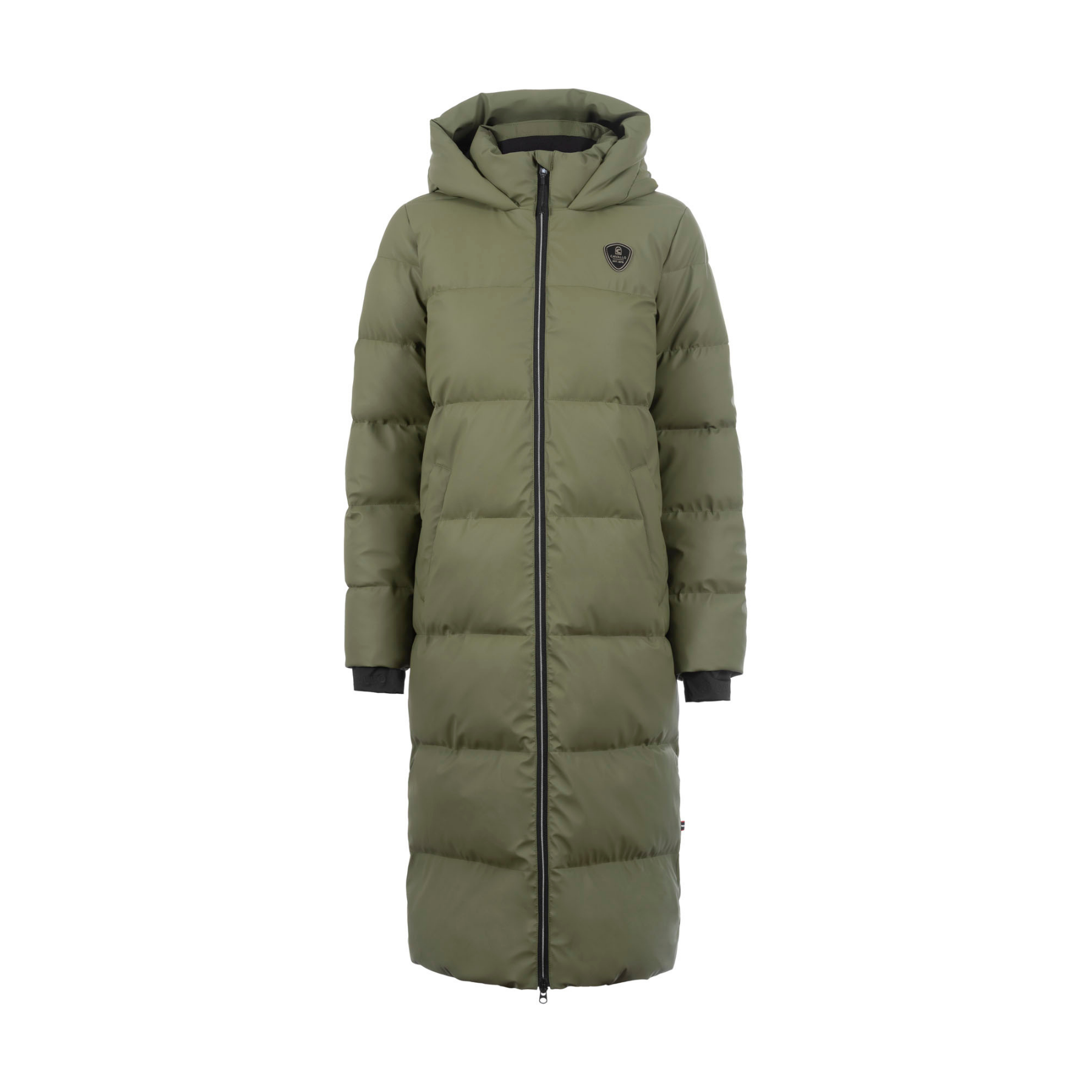 Cavallo CavalReza Ladies Long Winter Coat, Green