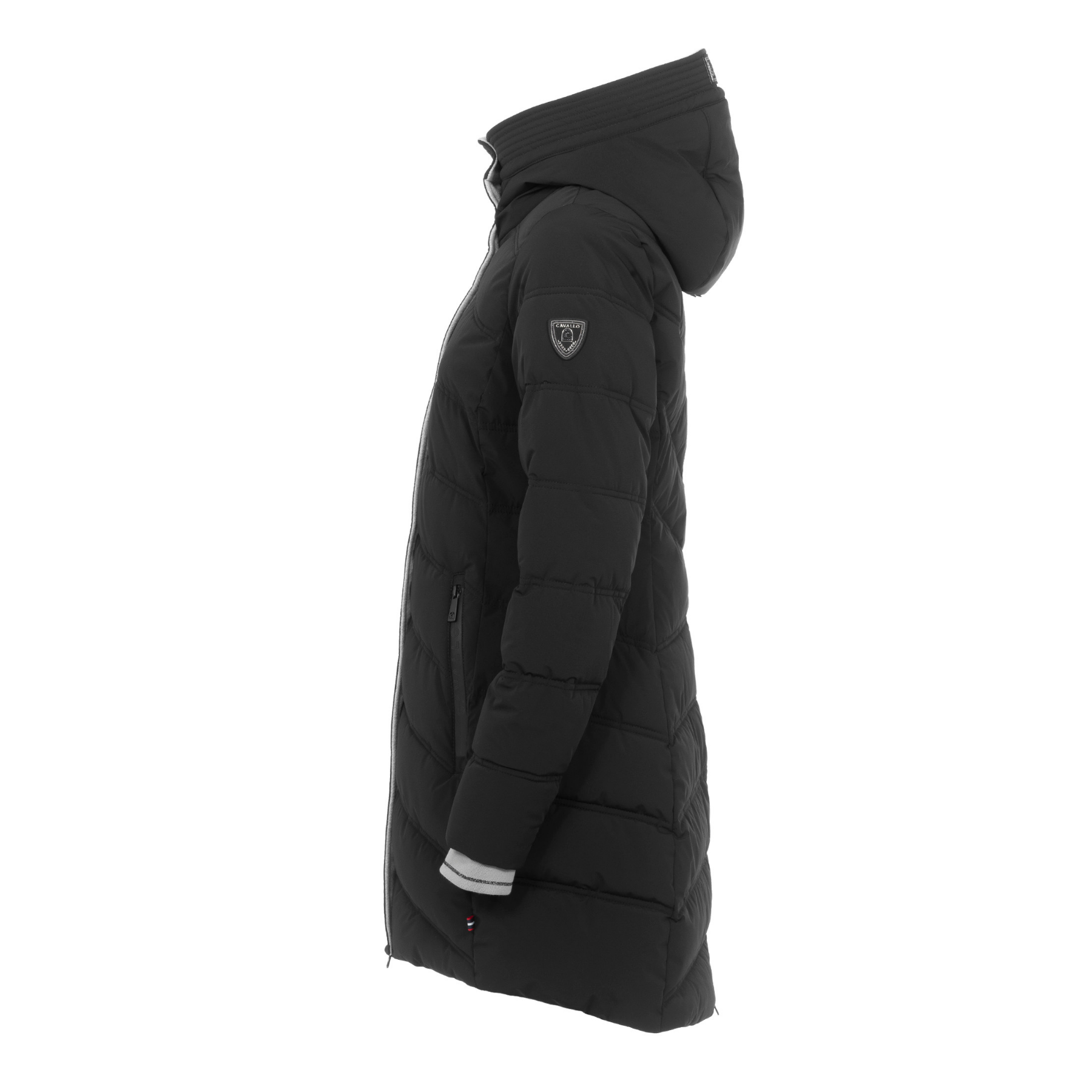 Cavallo CavalRhea Ladies Mid Length Winter Coat, Black