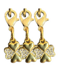 Dubois Cheval Lucky Clover Gold Braid Charm