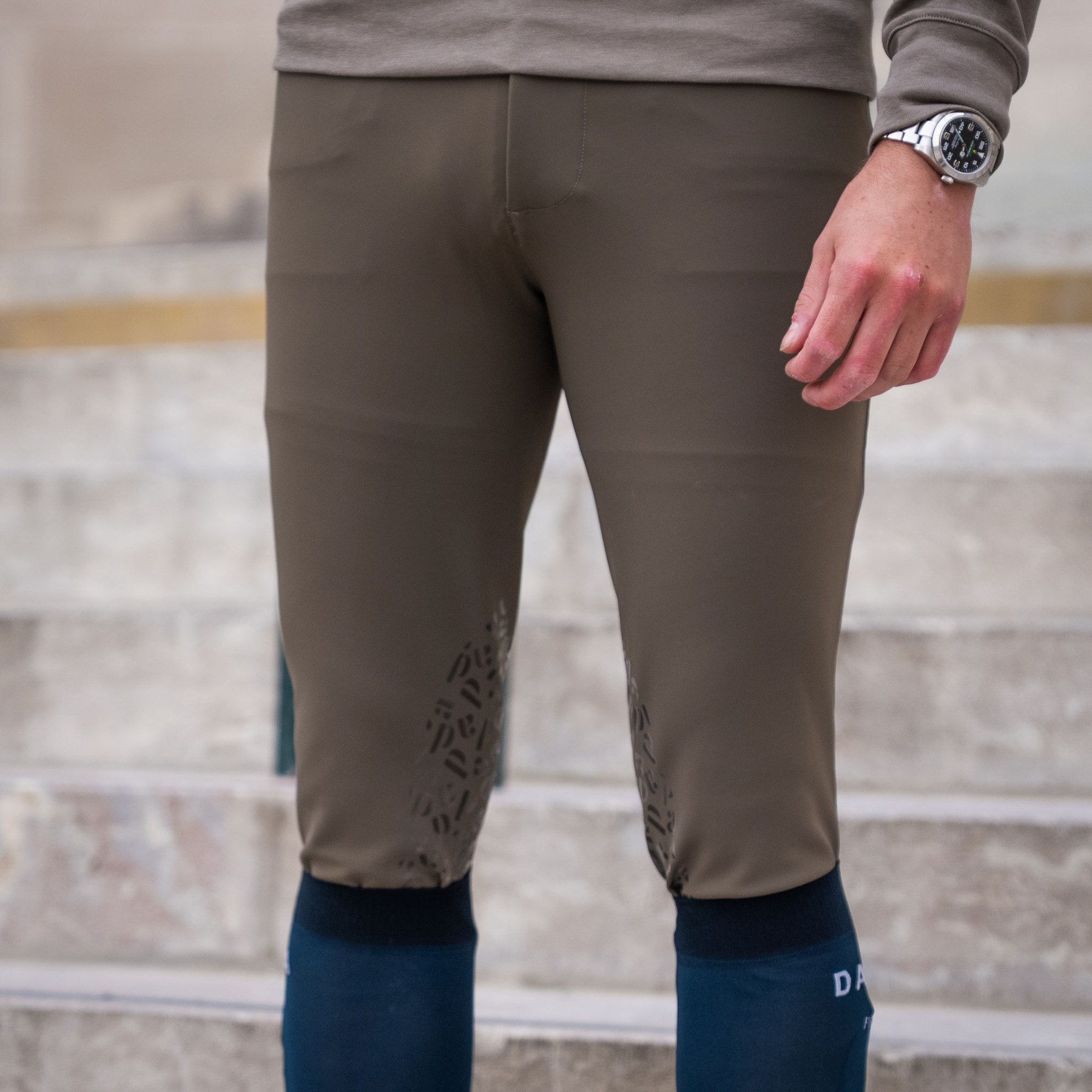 Dada Sport Capitol Mens Knee Grip Breeches, Dark Olive