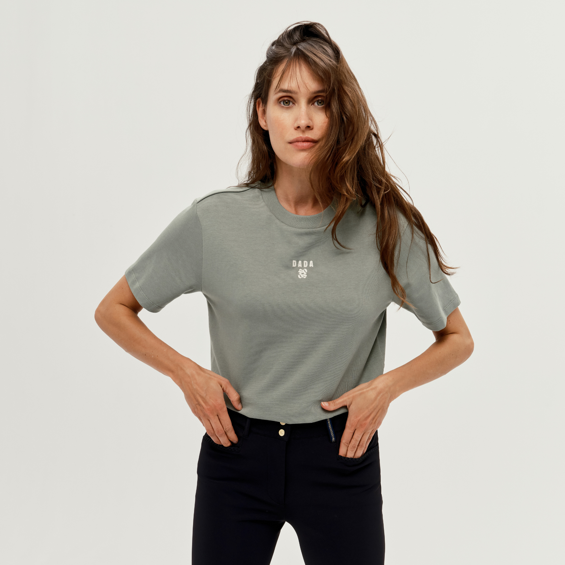 Dada Sport Oasis Ladies Short Sleeve Training Shirt, Sage