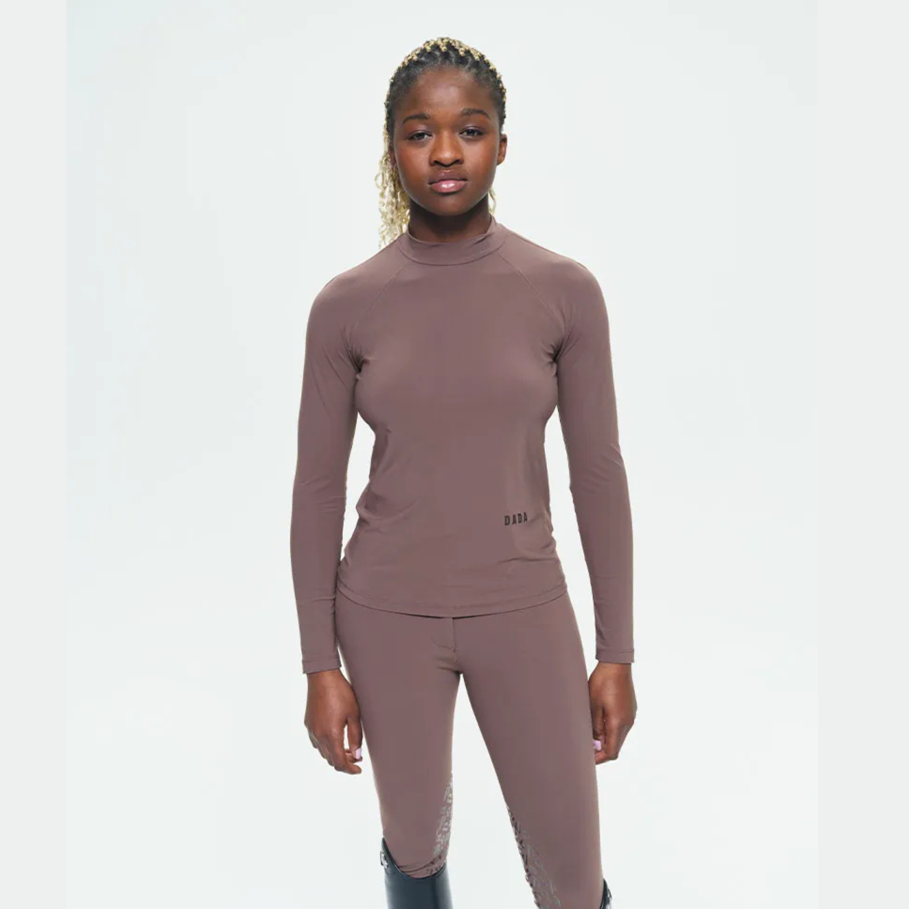 Dada Sport Totem Ladies Long Sleeve Training Shirt, Coffee