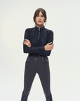 Dada Sport Pablito Ladies Long Sleeve Training Shirt, Black Perforated