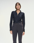Dada Sport Pablito Ladies Long Sleeve Training Shirt, Black Perforated