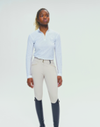 Dada Sport Pablito Ladies Long Sleeve Training Shirt, White Perforated