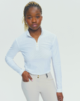 Dada Sport Pablito Ladies Long Sleeve Training Shirt, White Perforated