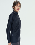 Dada Sport Pablito Ladies Long Sleeve Training Shirt, Black Perforated