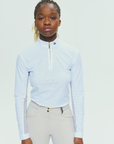 Dada Sport Pablito Ladies Long Sleeve Training Shirt, White Perforated