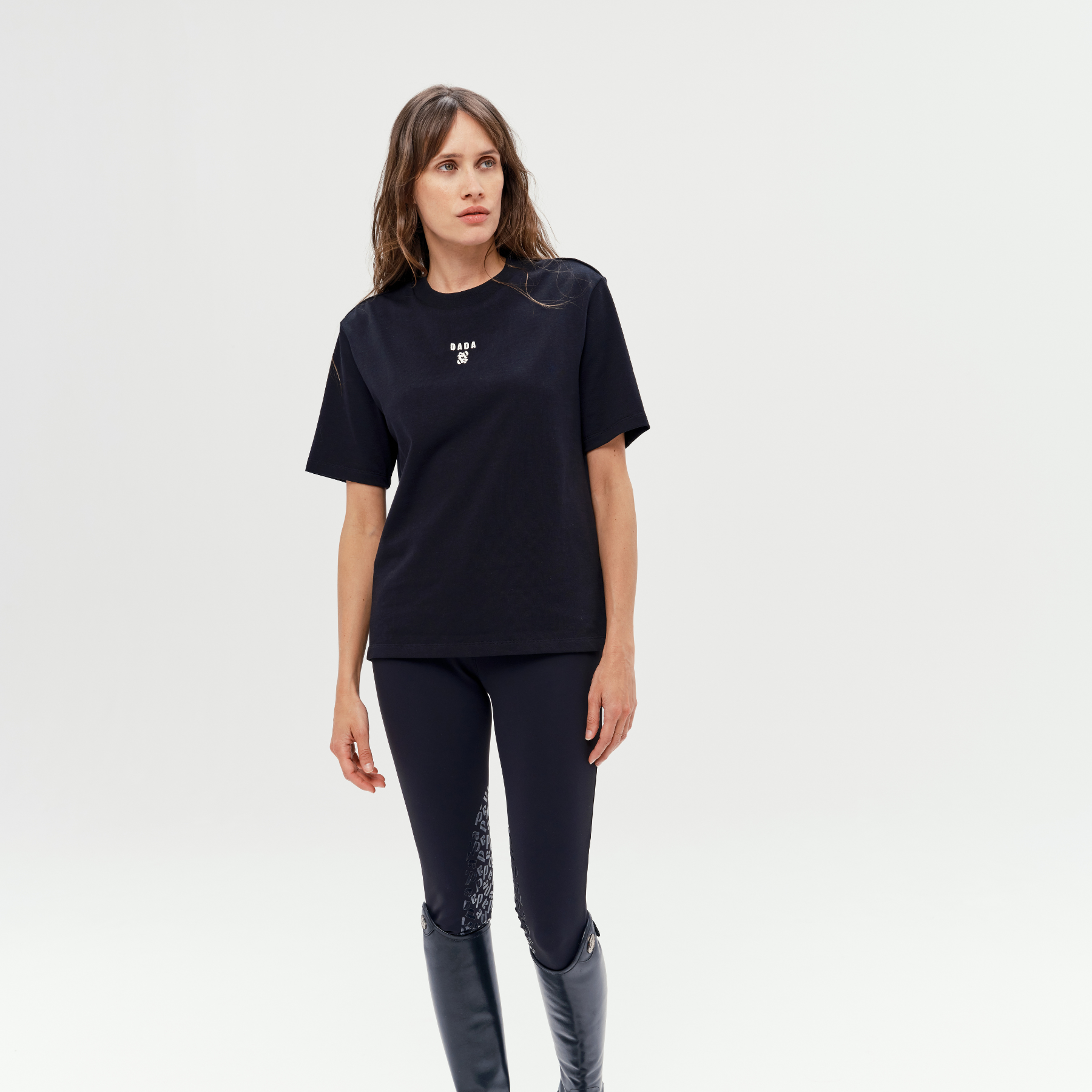 Dada Sport Oasis Ladies Short Sleeve Training Shirt, Black