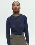 Dada Sport Jazz Ladies Long Sleeve Training Shirt, Navy